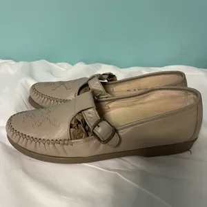 Soft Spots Bonnie Lite Taupe Leather Loafers Shoes, Comfort‎ Shoes Sz 8.5 S-381 thumbnail 4