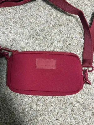Sephora x Dagne Dover Mara Phone Sling Burgundy Neoprene Crossbody Bag LE thumbnail 2