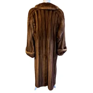 Vintage Nina Ricci Natural Female Let Out Mink Fur Coat Size M Genuine Womens thumbnail 4