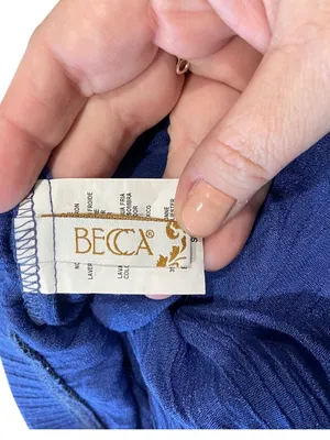 Becca By Rebecca Virtue Swim Cover Blue Size SP Beach Vacation Coastal Tropical thumbnail 3