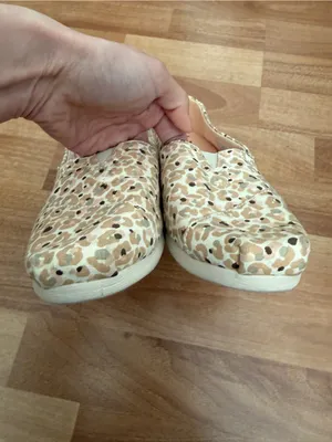 Toms Alpargata Classic Slip-On Espadrille Flat Sunbleached Cheetah Floral Sz 8 thumbnail 4