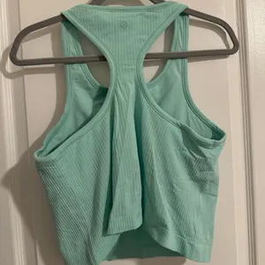 Lululemon Ebb to Street‎ Cropped Ribbed Tank Top Mint Green Athleisure Size 12 thumbnail 4