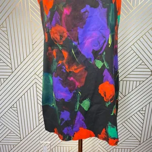 Milly of New‎ York Abstract Painterly Floral Dress thumbnail 4