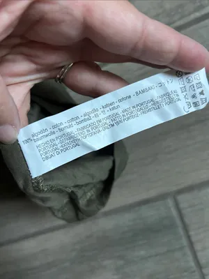 Zara Olive Green Short Sleeve Crew Neck Tee thumbnail 3