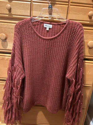 Blushing brunette Sweater Red Size L thumbnail 1
