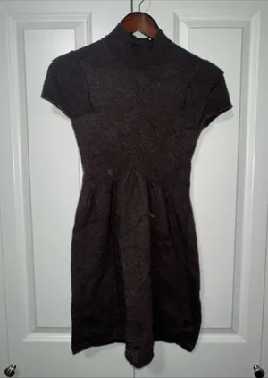 Antonio Melani Lightweight Stretch Bodycon Wool Shortsleeve Dress XS thumbnail 1
