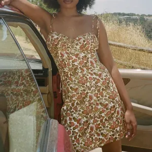 Realisation Par 100% silk floral mini strap dress XS thumbnail 1