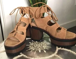 Pull & Bear Platform Lace-up Sandals thumbnail 2