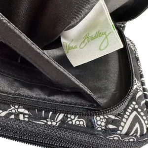 Vera Bradley Black Bianca Bouquet Crossbody Wallet thumbnail 6