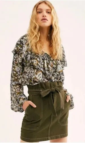 Free People Splendor In The Grass Skirt Size 8 thumbnail 1