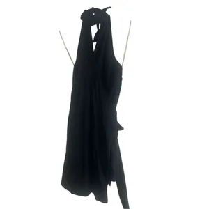 ✨Free People Xandra High Neck Mini Wrap Black Sz Small Dress✨ thumbnail 5