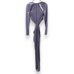 RTR Bronx & Banco Amara Lilac Cut Out Side Slit Long Sleeve Maxi Dress‎ Sz 4 thumbnail 4
