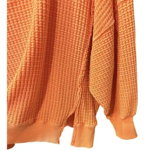 American Eagle Waffle Knit Oversized Sweater Top Sz Small thumbnail 4