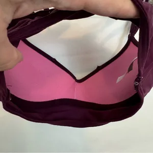 Victoria’s Secret PINK strappy maroon bralette xsmall thumbnail 4