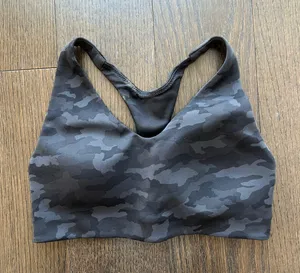 black camo sports bra thumbnail 1