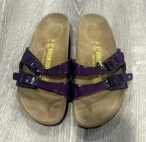 Birkenstock Ibiza Violet Strap Slip On Sandals Size 37 thumbnail 1
