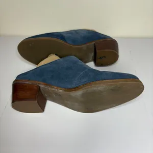 Cole Haan Suede‎ Block Heel Mules Women's Slip On Shoes Blue Size Unknown thumbnail 6