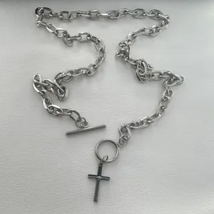 Cross Pendant Necklace for Men Women Streetwear Punk Hip Hop Unisex Style thumbnail 5