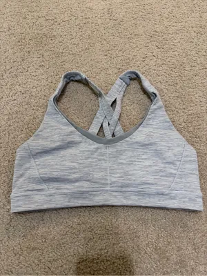Lululemon Free To Be Wild Sports Bra Size 8 Wee Are From Space Gray Strappy thumbnail 7
