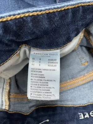 American Eagle Next Level Stretch Dark Wash Jeggings Size 0 Denim Jeans thumbnail 8