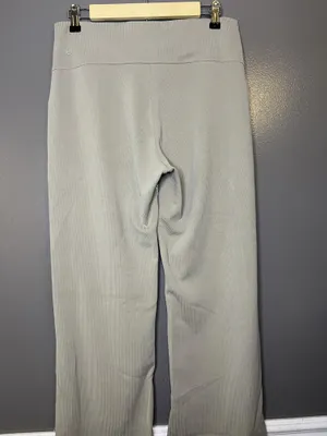 Lululemon Pants Womens 10 Gray Ribbed Knit Zip Hem Lounge Sweatpants LW5EUBS thumbnail 8