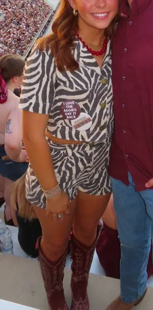 Zebra denim set thumbnail 1
