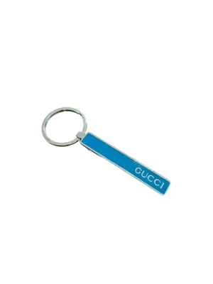 Gucci Handbag Charm Keyring Enameled Blue Sterling Silver Designer thumbnail 2