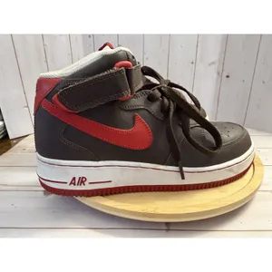 2006 Nike Air Force 1 MID XXV Brown & Red Players 314195-261 Size: 6.5 Y 8 Woman thumbnail 10