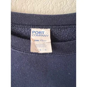 Port & Company College Town Navy Blue Crewneck Sweatshirt Unisex 50/50 thumbnail 2