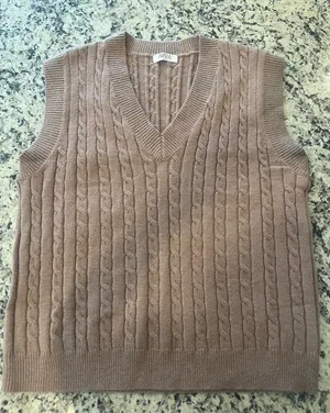 Avara sweater vest Tan Size L thumbnail 1