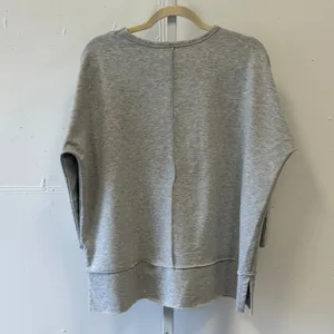 SPANX Perfect Dolman Heather Gray Sweatshirt Greatly Oversized Medium Athleisure thumbnail 2
