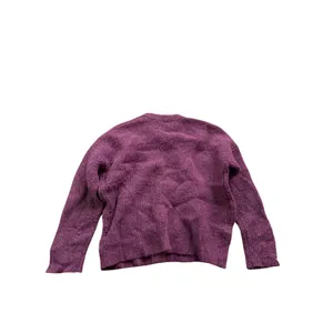 Madewell Purple Textured Knit‎ Wool Blend Pullover Sweater Size S Cozy Knitwear thumbnail 2