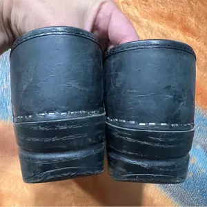 Black Leather Clogs size size 38 thumbnail 7