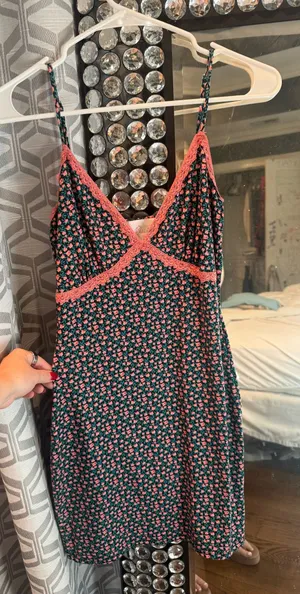 Blush Floral Mini Dress thumbnail 1