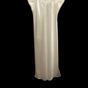 Lord‎ & Taylor Vintage Ivory Lace and Pearls Double Strap Nightgown Size Large thumbnail 3