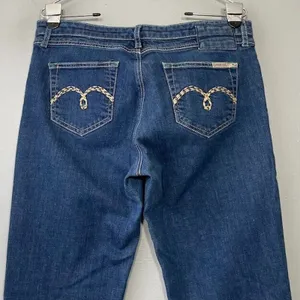 Mavi Molly Womens Size 31 32 Organic Cotton Denim Boot Cut Blue Jeans Festival thumbnail 6