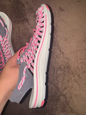 KEEN UNEEK Women's Woven Cord Sandals Grey Pink Size 9 thumbnail 9