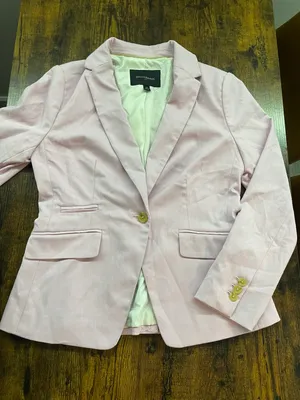 Banana Republic Pink Cutaway SingleButton Blazer SZ 4P & Dress Pants SZ 0 thumbnail 19