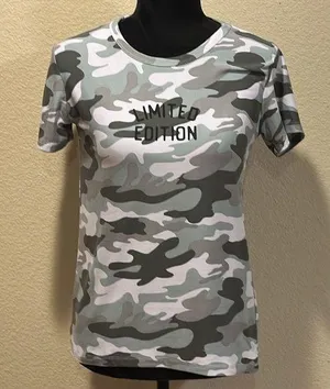 “Limited Edition” Gray & White Camo Shirt thumbnail 1