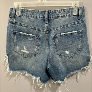 Vervet By Flying Monkey Harmonious Hi-Rise Distressed 6” Jean Shorts thumbnail 6