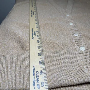 Offline by Aerie Tan Marl V-Neck Button Front Cardigan Sweater Thumbholes Medium thumbnail 7