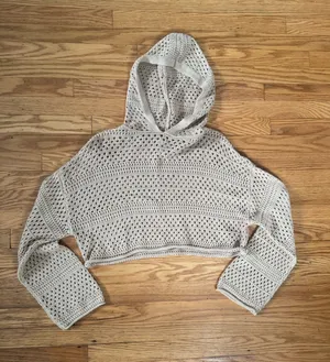 Urban Outfitters tan crochet cover up thumbnail 1