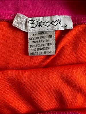 Striped Pink and Orange Women's Mini Skirt thumbnail 2