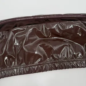 Good American Bikini Top Size Medium Faux Patent Leather Bandeau NWT Swim Brown thumbnail 8