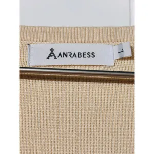 Anrabess Coatigan Cardigan Open Front Knit Longline Knit Large thumbnail 4
