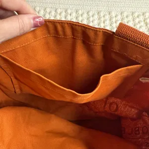 BARNES AND NOBLE Re-Wrap Collab Bag of Books Rust Brown Orange Tote Bag thumbnail 7