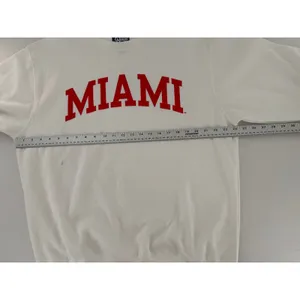 Blue 84 Miami University Unisex Large Crewneck Sweatshirt White Red Spellout thumbnail 6