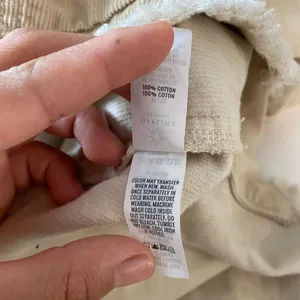 OFFLINE by Aerie Corduroy Pullover XL Beige Oversized Shacket Boho thumbnail 8