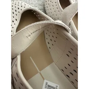 Dolce Vita Mikel Perforated Suede Mary Jane Ballet Flats Creme Ivory Size 9 thumbnail 6