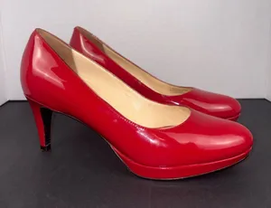Cole Haan Classic Red Patent Women's heels pumps thumbnail 1